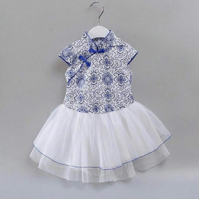 dress cheongsam anak perempuan import