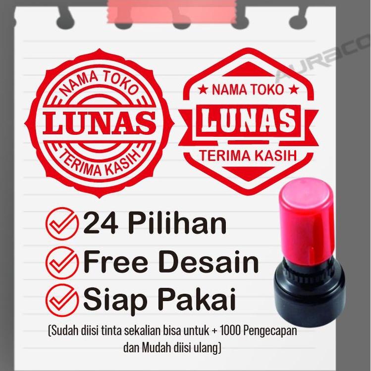 COD, STEMPEL LUNAS, STEMPEL TOKO, CAP LUNAS/ STEMPEL LUNAS BULAT/ STEMPEL LUNAS PERSEGI / STEMPEL CU