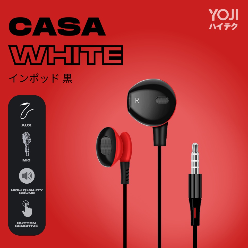 ☃Ylu Kung Fu Case - Headset Yoji Casa Kc Toho Kc U19 Casa Headset Mito Headset Hifi Over Ear Dengan 
