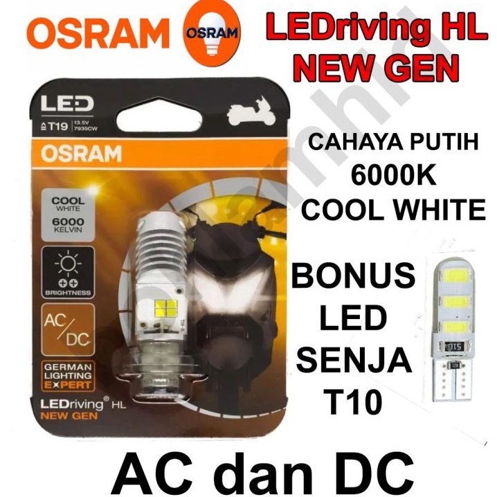 Paling Diminati.. Lampu Motor LED OSRAM Honda Scoopy, Spacy, Revo, Blade 110, Supra X H6 M5 T19 AC/D