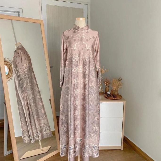 Gamis Aurel Maxmara Silk Pesta Motif Luxury Premium Lebaran