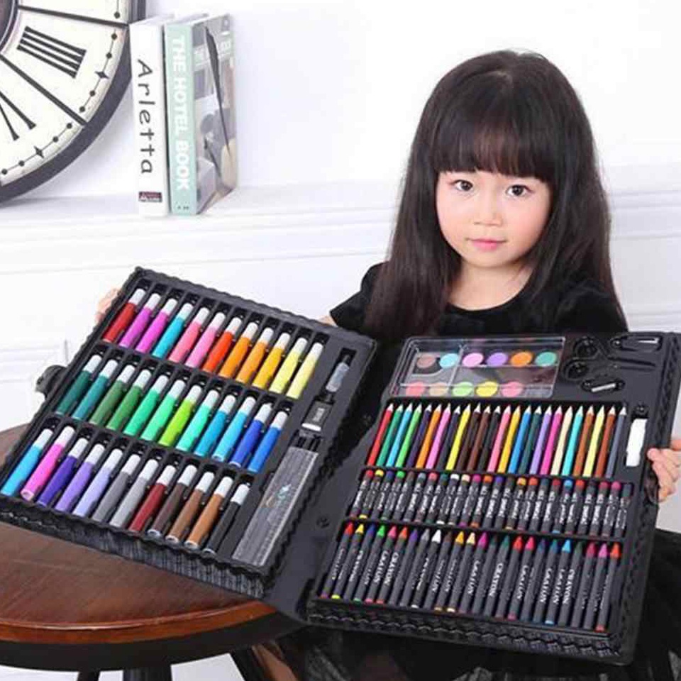 

54 (VCM) Crayon Set Mewarnai Melukis Pensil Menggambar 150 Pcs / Alat Tulis Anak 37