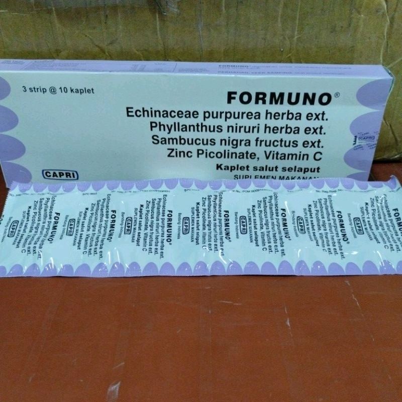 Formuno Tablet isi 10 / multivitamin herbal / vitamin data tahan tubuh