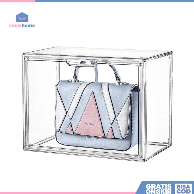 Kotak Display Tas Buku Mainan Akrilik - Bag Book Toys Acrylic Box