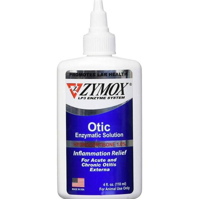 paling diminati] ZYMOX Pet King Otic Pet Ear Treatment with Hydrocortisone - 118 ml
