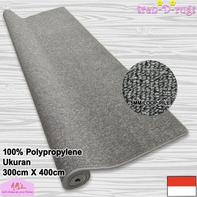 Karpet polos jumbo alas ruang tamu kamar minimalis tebal 300x400 NMs