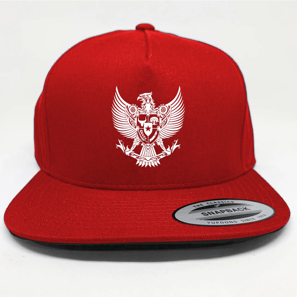 Topi Snapback CAMOE Garuda Indonesia Batik HUT RI Pancasila
