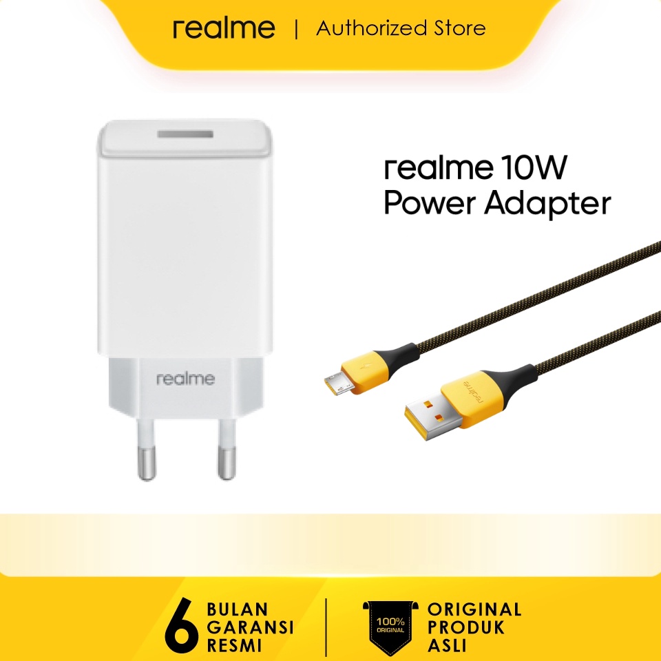 TERLARIS. realme 18W/10W Power Adapter+realme Micro USB Type C Cable