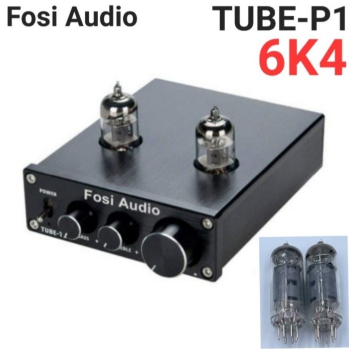 Fosi Audio P1 Mini Hi-Fi Tube Pre-Amplifier 2x6J1