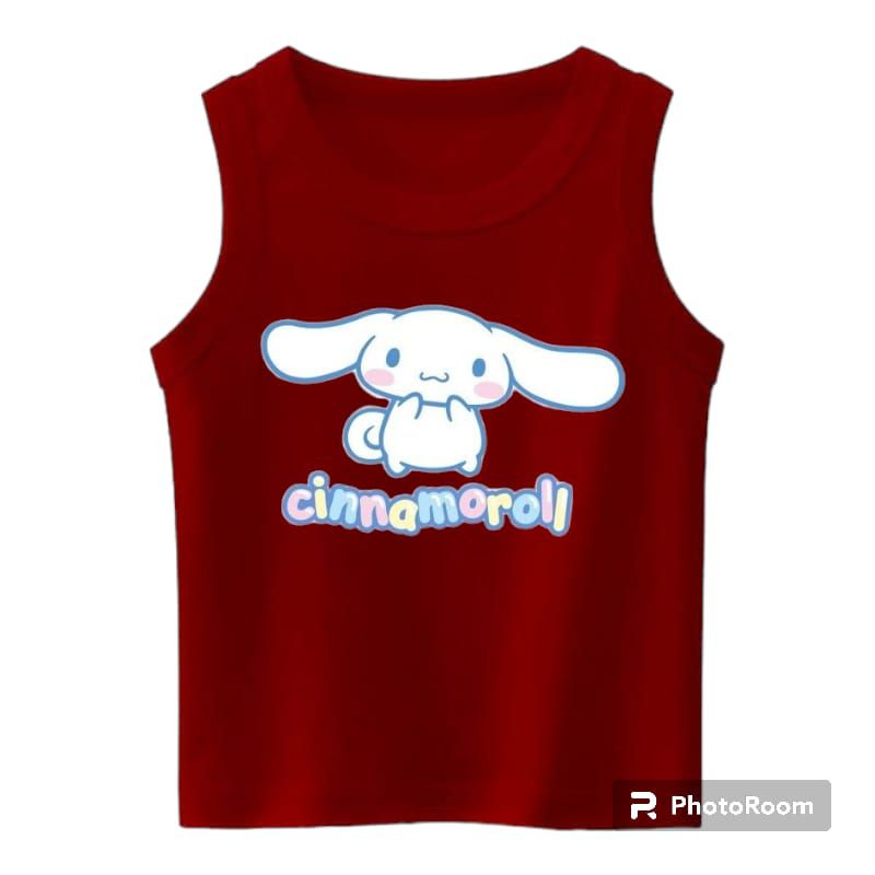 singlet anak perempuan cinna moroll 2-8  tahun