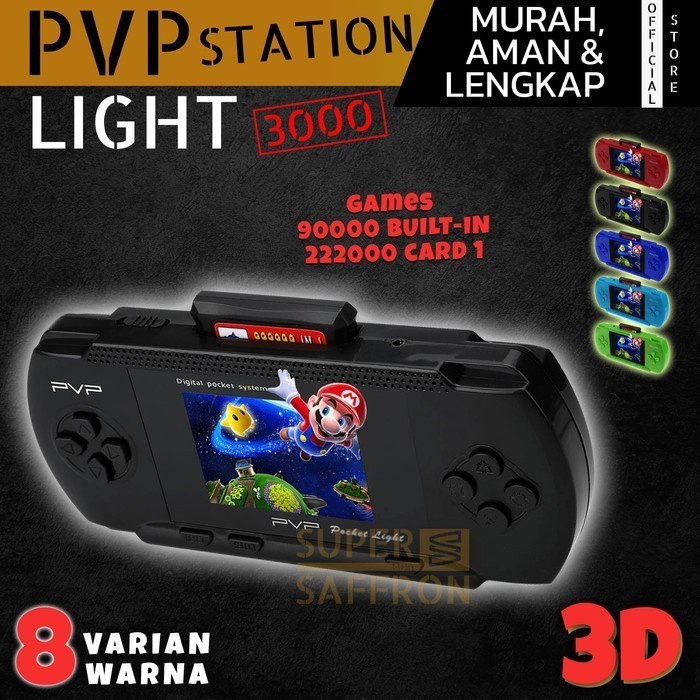 Mainan Anak Gameboy PVP Station Light Wide Screen LCD