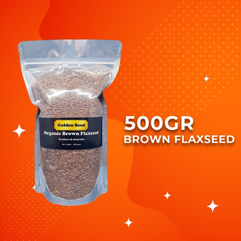 

Special Edition.. ORGANIC BROWN FLAXSEED 500 GRAM PREMIUM - FLAX SEEDS FLAXSEEDS FLAX SEED BIJI RAMI 500 GR 80