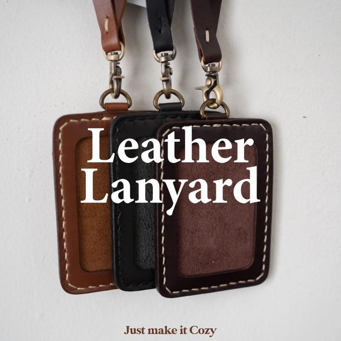 

Lanyard Kulit Minimalis - Tali Id Card (Leather Lanyard) Kualitas Premium