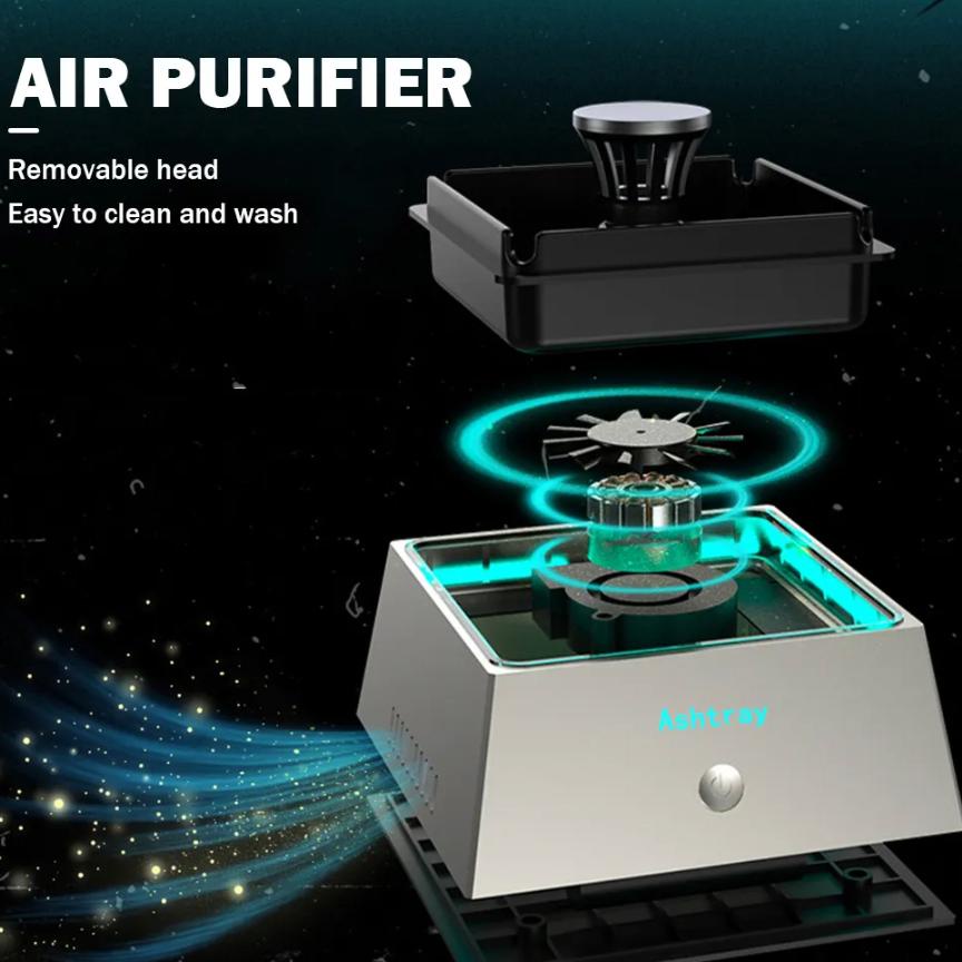 PROMO Nomaid.id - Asbak Turbo Pintar Multifungsi 2x Kecepatan dengan pembersih udara untuk menyaring