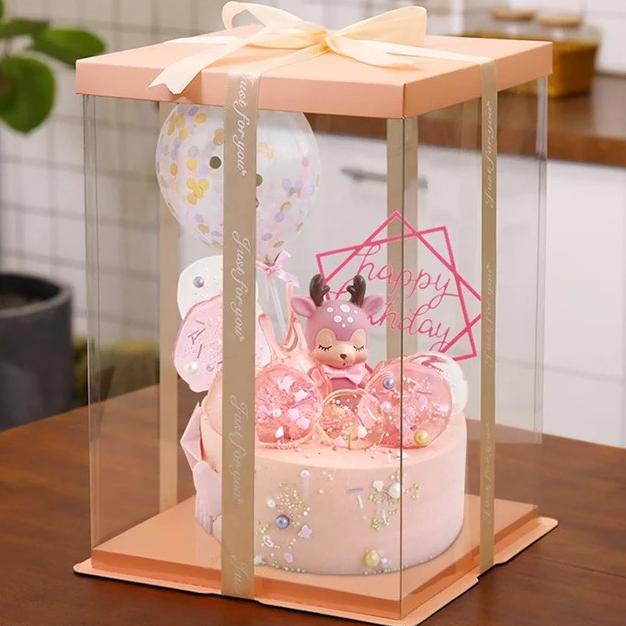 

Sale Kotak Kue Transparan Persegi Cake Box Mika Dus Kue Packaging Box Kue