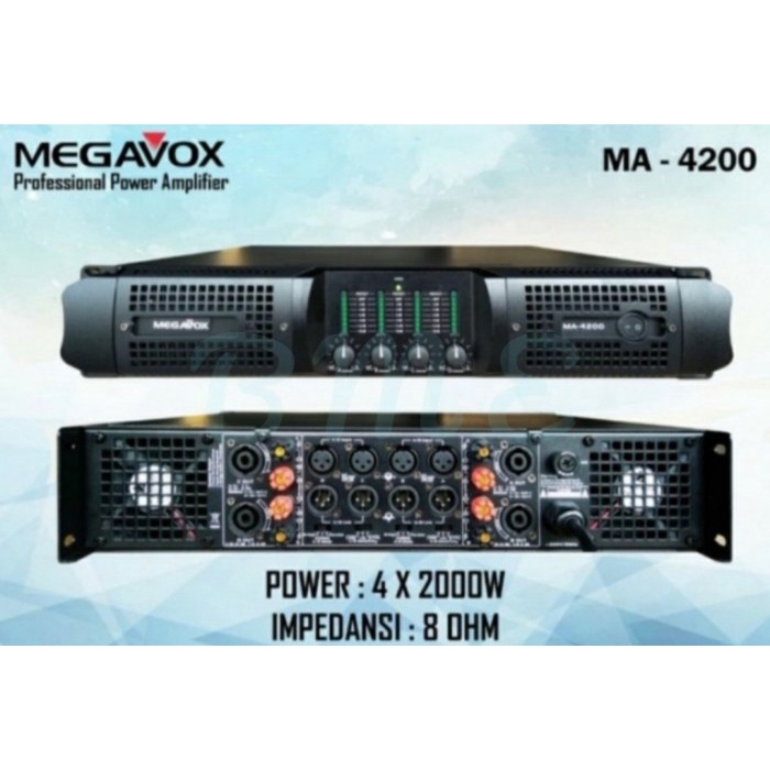 POWER AMPLIFIER MEGAVOX MA 4200 AMPLI MEGAVOX MA4200 ORIGINAL