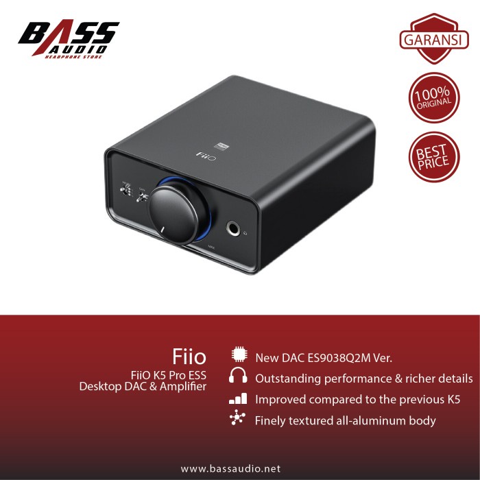 FIIO K5 PRO ESS/K5PRO ESS USB DESKTOP DSD512 ES9038Q DAC AND AMPLIFIER