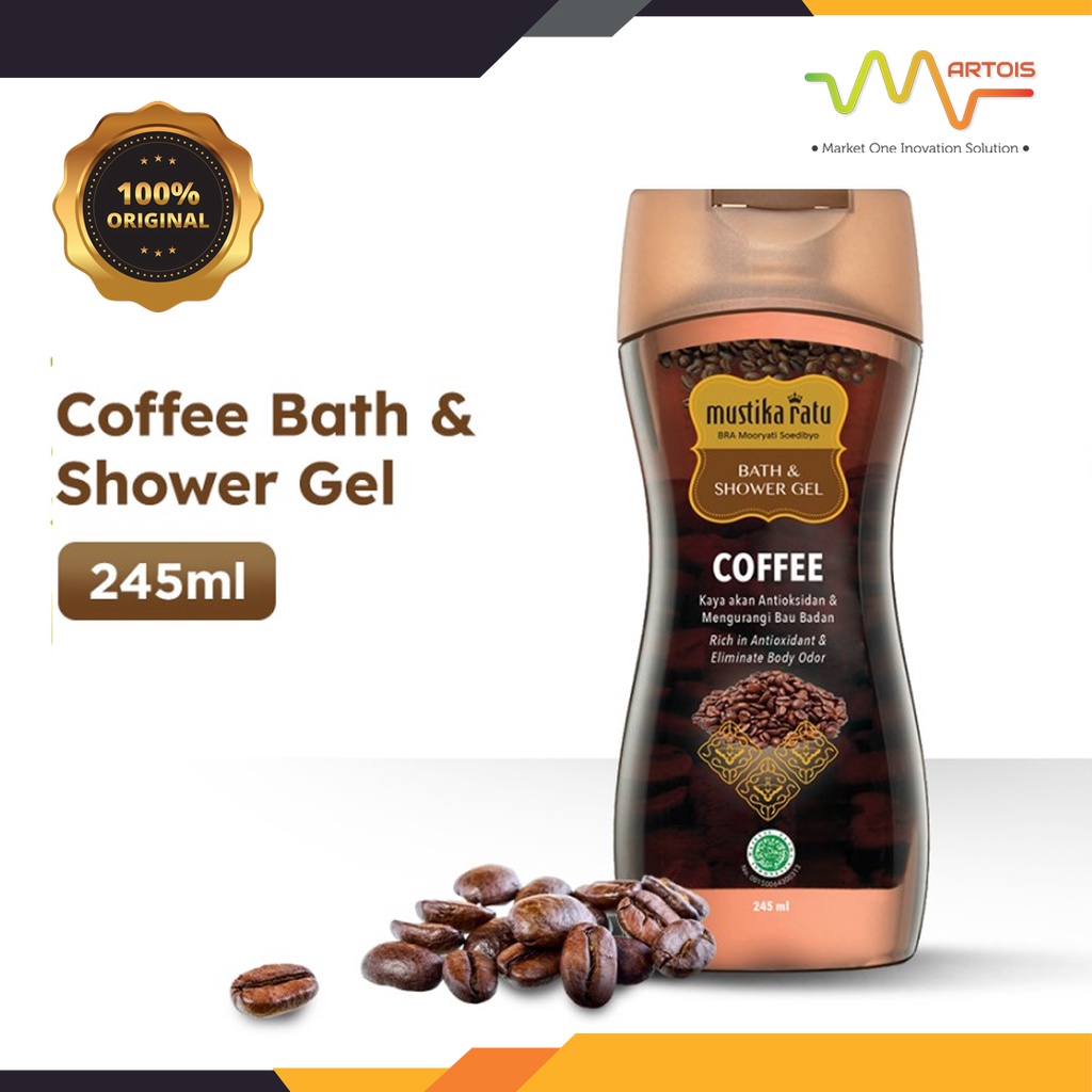 Mustika Ratu Bath & Shower Gel Kopi 245ml / Sabun Mandi Cair