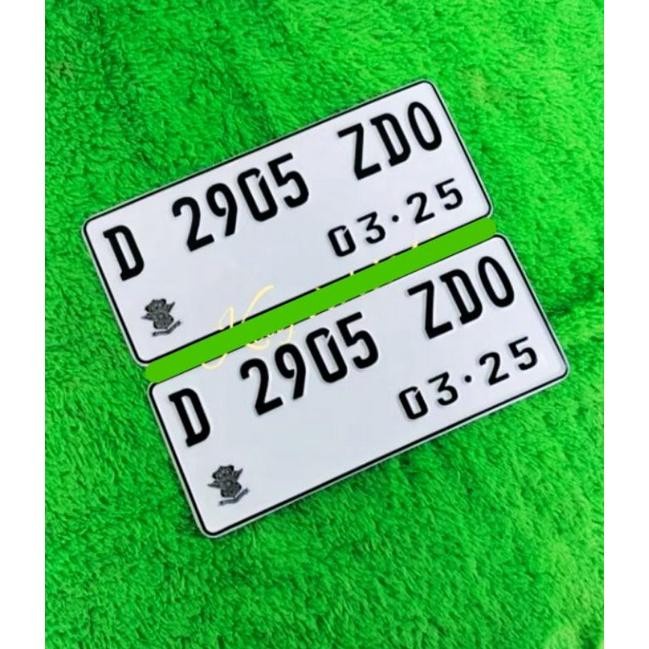 Terlaris Plat Nomer Motor Variasi Refliktif Costum Nyala Murah Baut Tanam