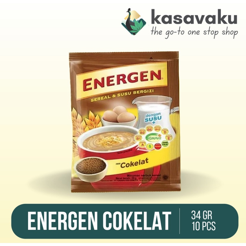 

Susu Energen sereal rasa coklat sachet (1 renceng isi 10 sachet)