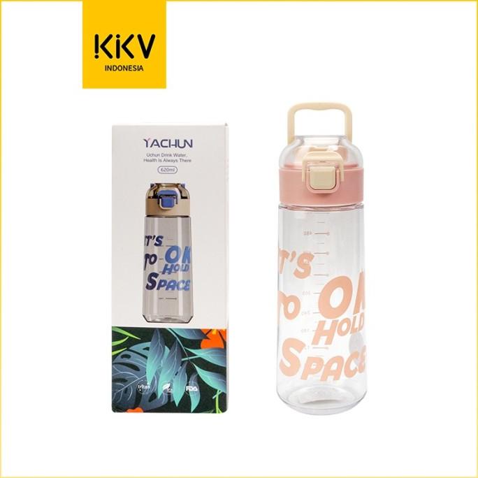KKV YACHUN Fashion Water Bottle Botol Minum Plastik Aneka Warna 620ml