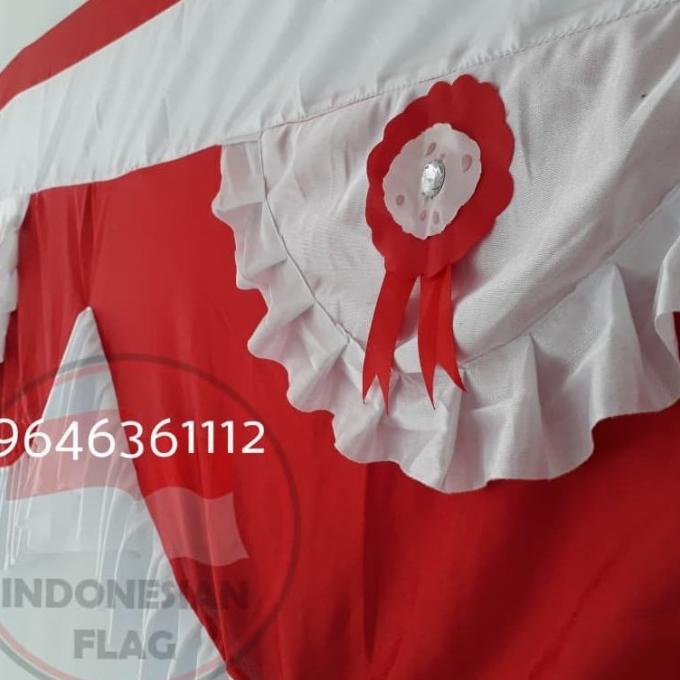 Bendera merah putih Rumbai 10 gelombang 10 meter