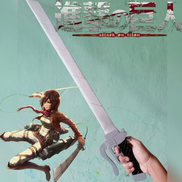 ➞ Pedang Mainan Attack on Titan Levi Ackerman t Kualitas Premium ♛.