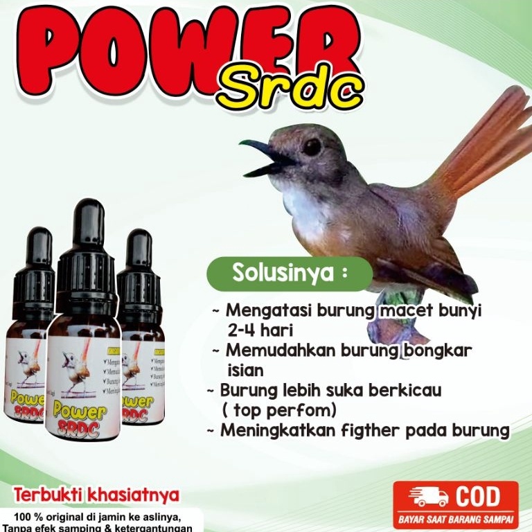 QRTG-66 vitamin power srdc , penggacor burung srdc bahan hutan dan macetan With Discount