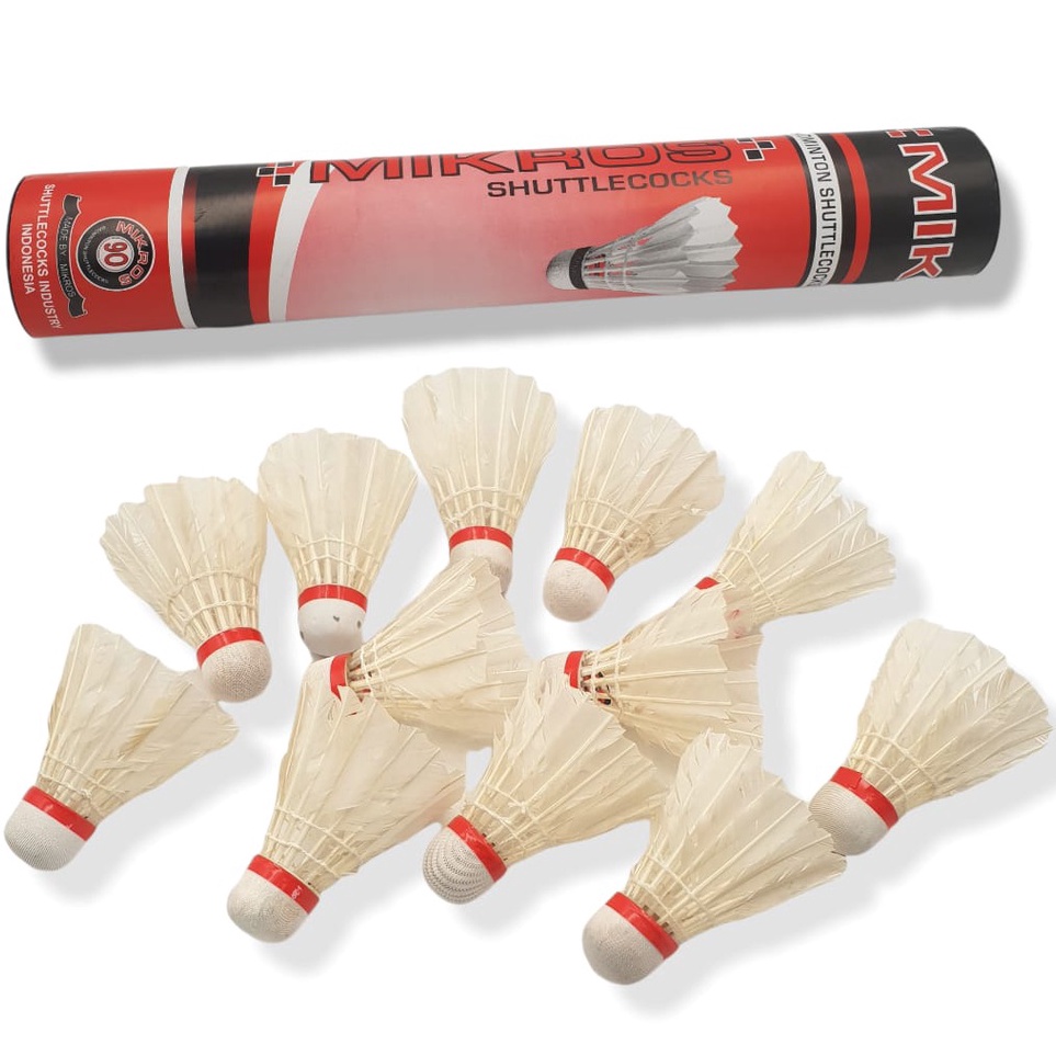➡ KOK Badminton MIKROS Merah isi 12 / Kok Bulutangkis / Mikros Kok Bulutangkis Badminton Anak Isi 12