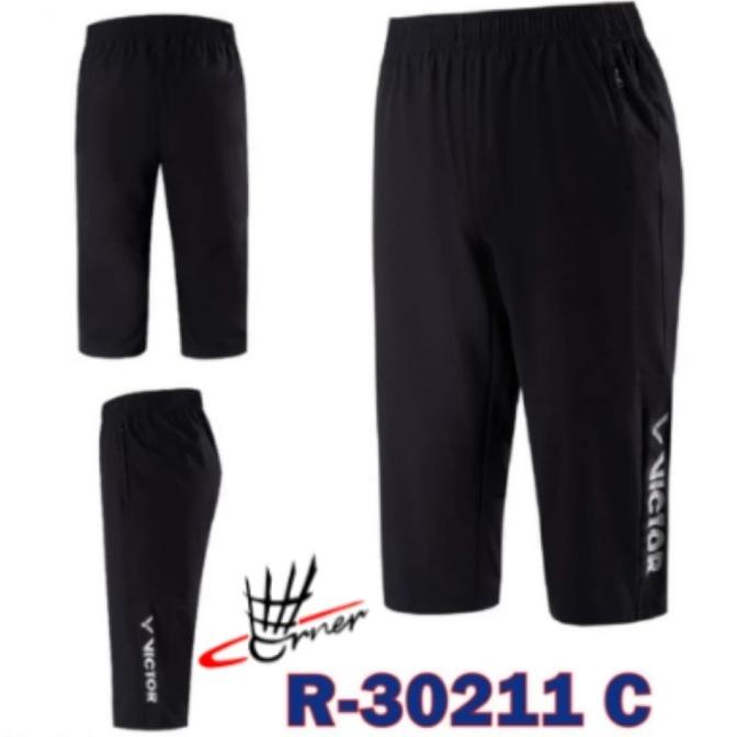CELANA BADMINTON CASUAL 3/4 VICTOR CROPPED PANTS R30211 R 30211 ORI