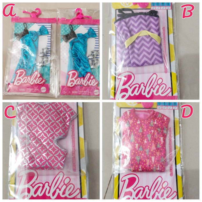 Terlaris Barbie Outfit Fashion - Baju Boneka Barbie Original - Baju Barbie