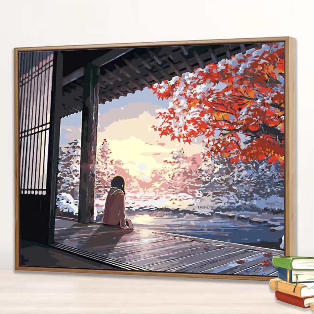 

VGZ DIY PAINTING CANVAS PAINT BY NUMBER KIT LUKISAN 40X50CM Q8Q
