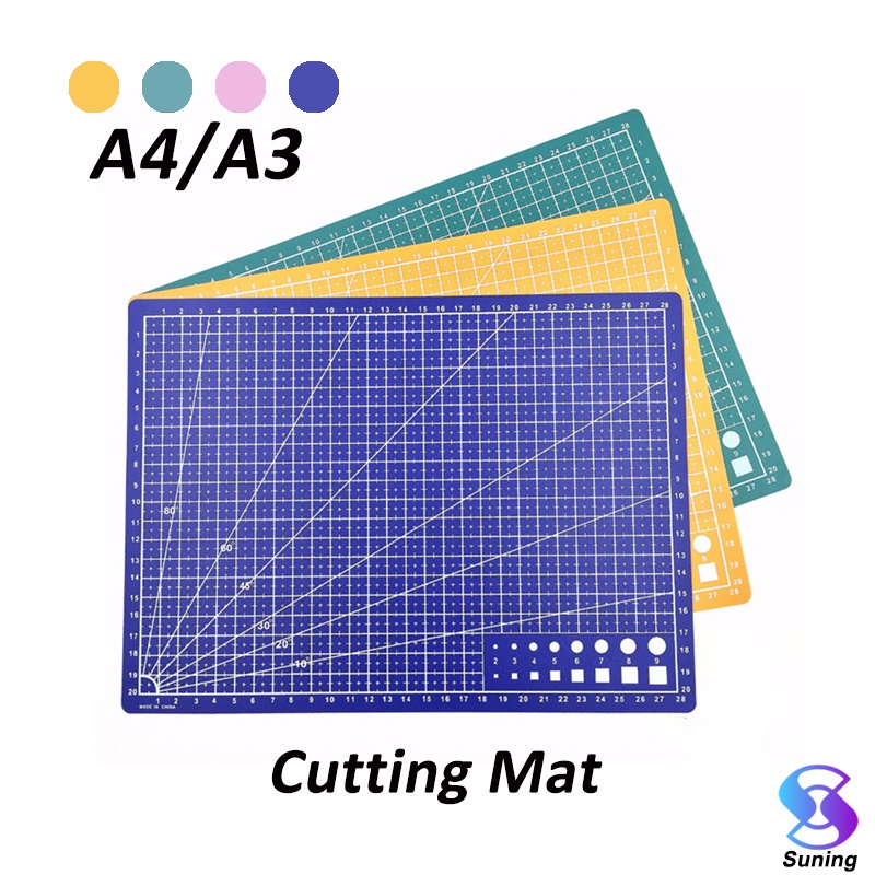 

WB5 ALAS POTONG UKURAN A3 /A4 PVC CUTTING MAT CUTTING PAD BOARD ALAT DIY DOUBLE SIZE D99