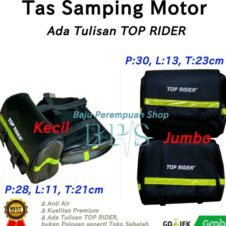 ー Top Rider Sidebag/Tas Bagasi Samping Motor/Tas Bagasi Motor Kiri Kanan/Tabung Bagasi Motor Samping