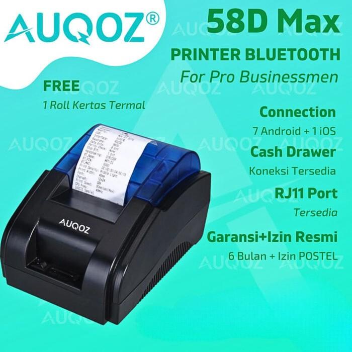 Auqoz 58D Postel Bluetooth Thermal Printer Kasir Termal Pos Ppob