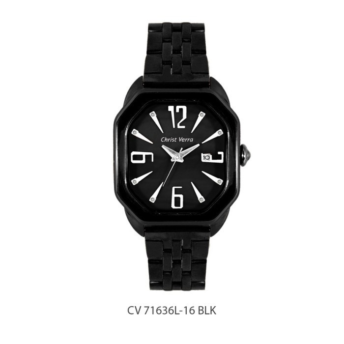 Jam Tangan CHRIST VERRA Wanita Original CV 71636L-16 BLK