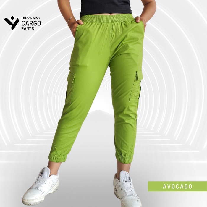 Celana Wanita Kekinian 7/8 Allsize & Jumbo Cargo Pants Yesamalika
