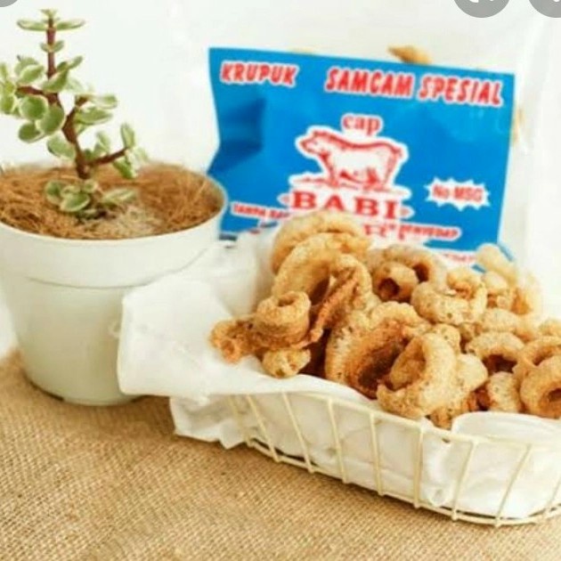 

Kerupuk Samcan Spesial Cap Babi khas Bali 70gr wmf04