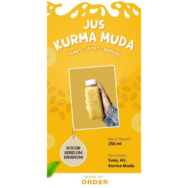 

Jus Kurma Muda 250 ml Promil Mengandung Madu dan Susu Fresh