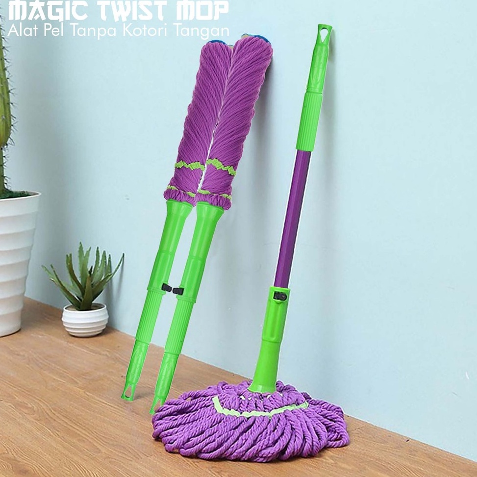 [PRODUK D8MAQ49] Alat Pel Lantai Praktis Twist Mop Magic Putar Pembersih Ruangan Rumah Tangga Import