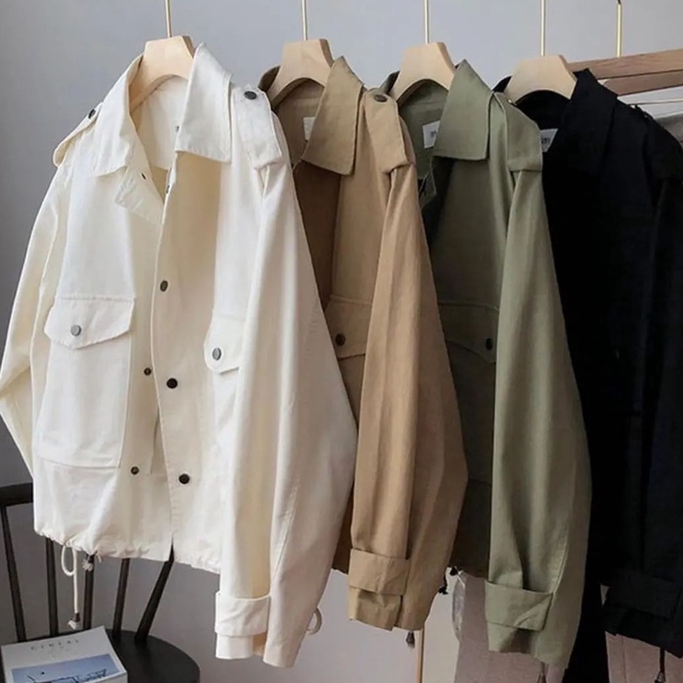 VWPC3185 『Perdana』 Suwon Jacket Korean Style Atasan Wanita American Drill