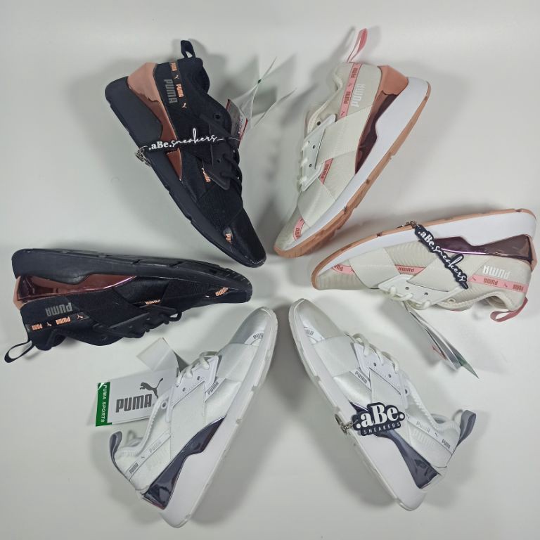 Ready¯PUMA MUSE X-2 METALLIC BLACK ROSE GOLD SATIN