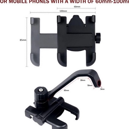 ➭ Holder C2 besi full aluminium holder sepeda motor spion holder hp besi holder spion besi alumunium