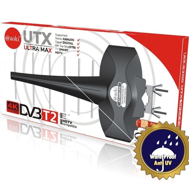 Ready ANTENA LUAR AOKI UTX DILENGKAPI DIGITAL AT6200 OUTDOOR ANTENA BOOSTER h Terlaris ¡.