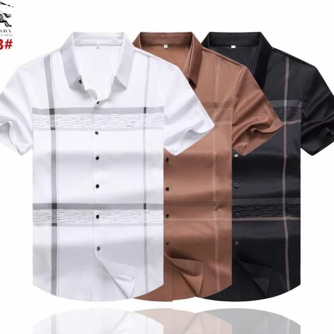 Kemeja Pria Lengan Pendek Casual / Kemeja Pendek Branded Lapakfauziharyanto