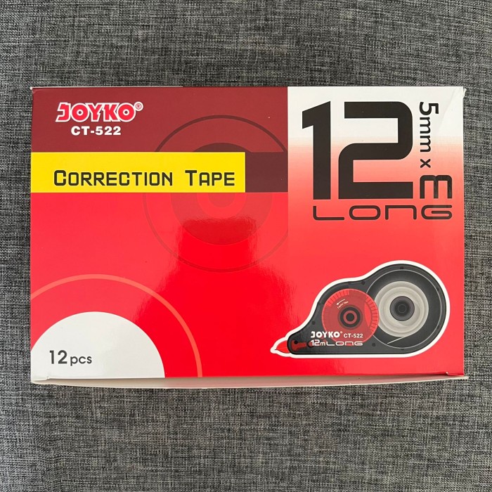 

Correction Roll Joyko Ct-522 / Joyko Ct-522 / Joyko 12 Pcs ( 1 Box )