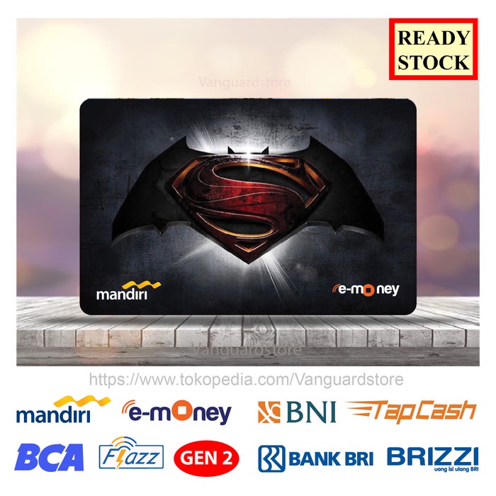 Emoney Etoll Bca Bri Bni Mandiri Superhero Batman Superman - 1 Sisi Murah