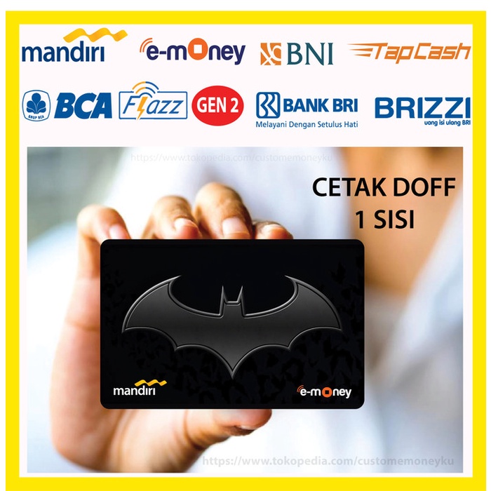 Bca Flazz Gen 2 Etoll Bca Logo Batman Kelelawar - 1 Sisi Murah