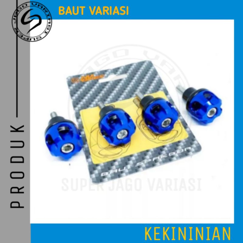 Baut Knalpot Baut Spakbor Variasi Full CNC Knalpot Nmax Aerox Pcx Vario Beat Mio Vixion R15