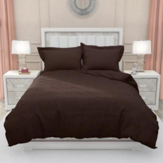 Ready Sprei Set Polos Coklat Tua